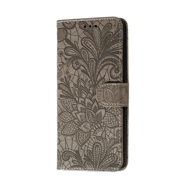 Samsung Galaxy A41 - Flower Plånboksfodral - Grå