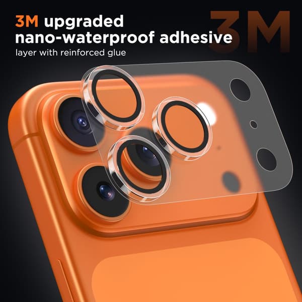 Tech-Protect iPhone 17 Pro Linsskydd CamFull Fit+ Transparent