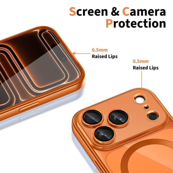 Tech-Protect iPhone 17 Pro Max Skal MagSafe MagFlex Cosmic Orange
