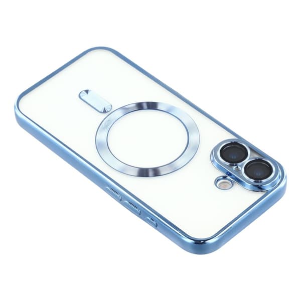 iPhone 17 Skal MagSafe Electroplated TPU Blå