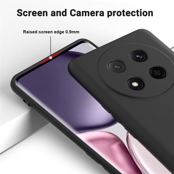 Honor Magic7 Lite Skal Liquid Silikon Svart