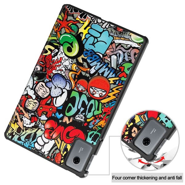 Lenovo Idea Tab Fodral Tri-Fold Graffiti