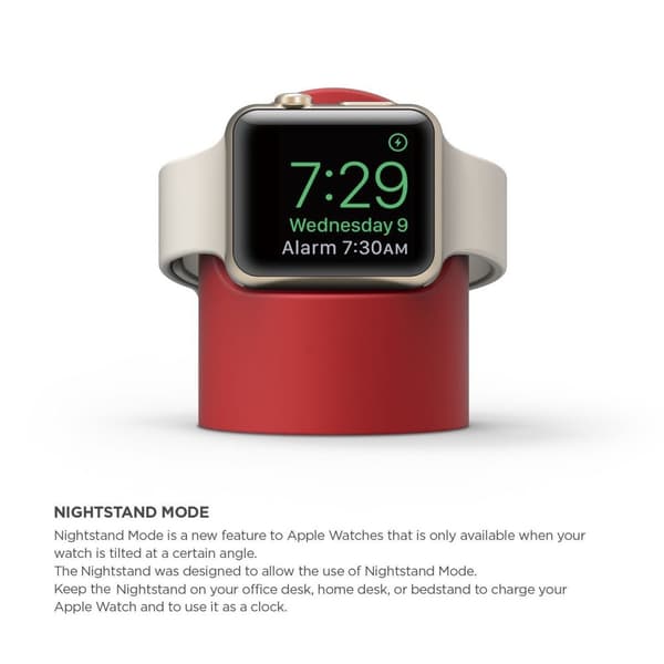 Apple Watch Silikon Stativ Röd