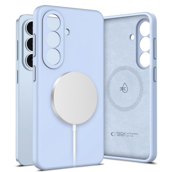 Tech-Protect Galaxy S26 Skal MagSafe Silicone Sky Blue