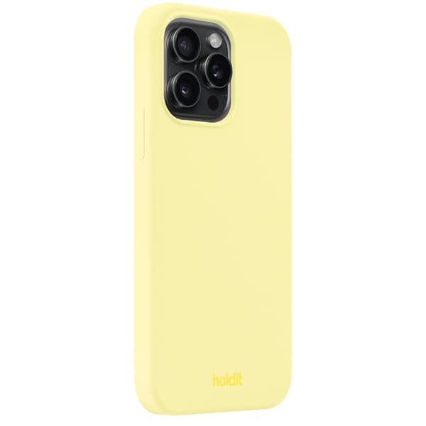 holdit iPhone 15 Pro Max Mobilskal Silikon Lemonade