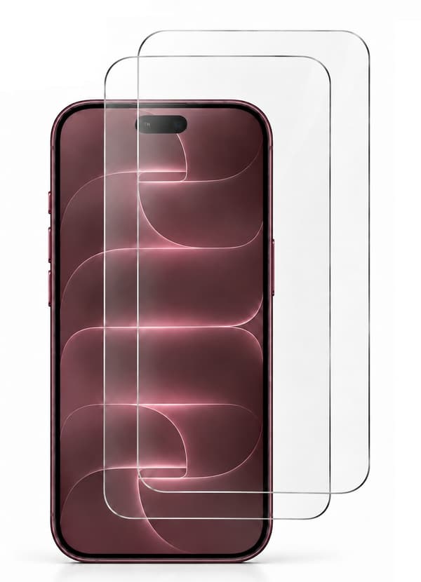 2-Pack iPhone 18 Pro Härdat Glas Skärmskydd