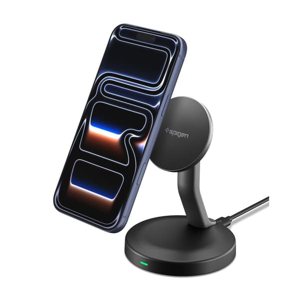 Spigen 15W Magnetisk MagSafe Laddare Essential Svart