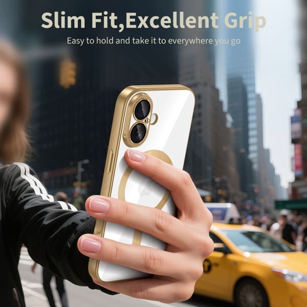 Tech-Protect iPhone 17 Skal MagSafe MagFlex Shiny Gold