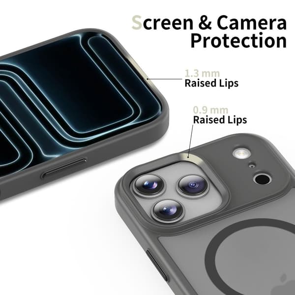 Tech-Protect iPhone 17 Pro Skal MagSafe MagMat Crayon Grey