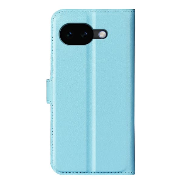 Google Pixel 10a Fodral Litchi Läder Blå