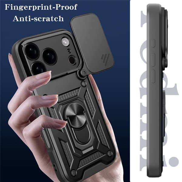 iPhone 17 Pro Skal CamShield Ring Hybrid Roséguld