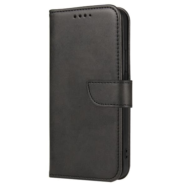iPhone 13 Pro Max Plånboksfodral Läder Svart