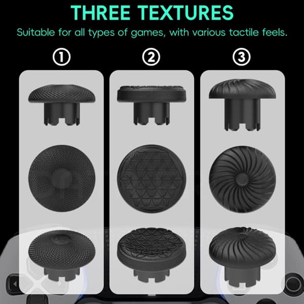 DATA FROG 8-PACK Thumb Grip För PS5/PS4/Xbox/Switch Blå