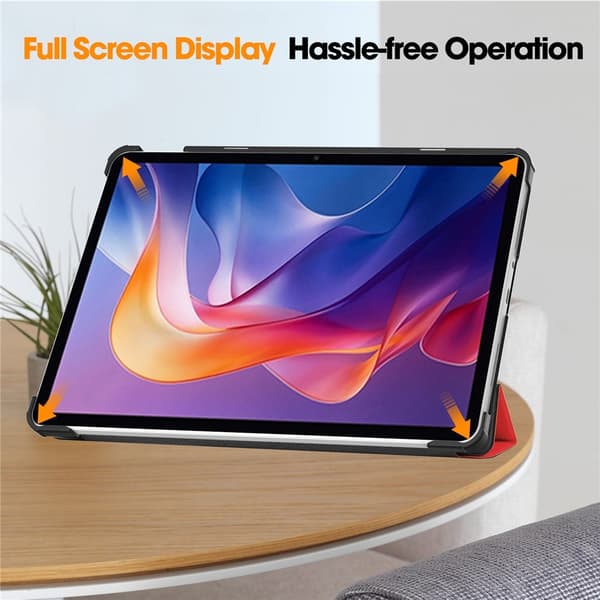 Xiaomi Redmi Pad 2 Fodral Tri-Fold Röd