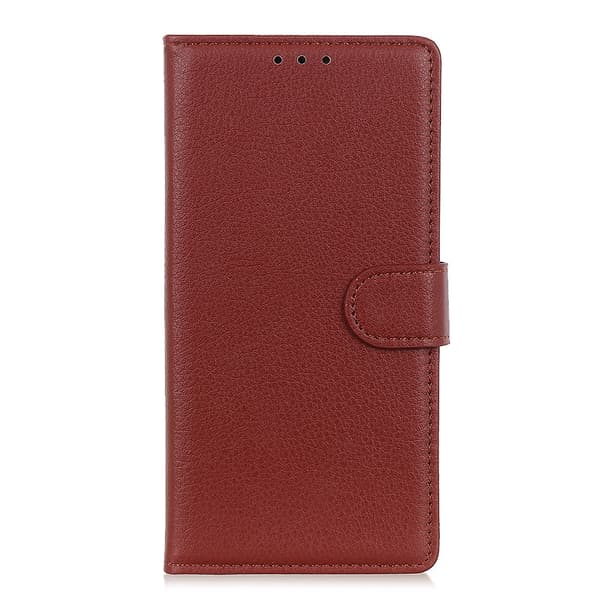 Honor Magic7 Lite Fodral Litchi Läder Brun