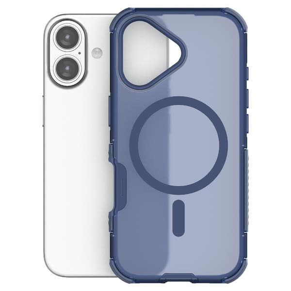 iPhone 17 Skal MagSafe Shockproof Hybrid Blå