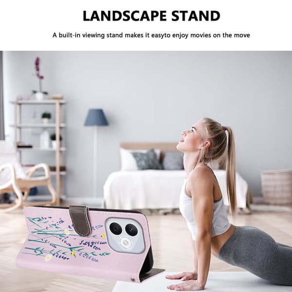 Honor 400 Lite Fodral Med Tryck Lavendel
