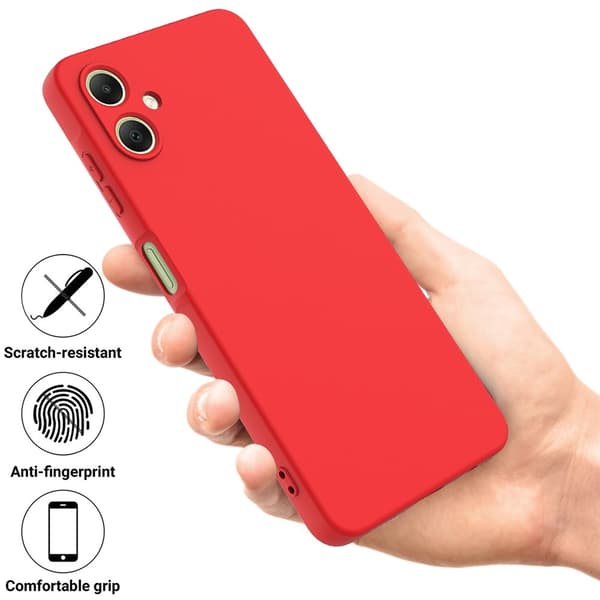 Samsung Galaxy A07 Skal Liquid Silikon Röd
