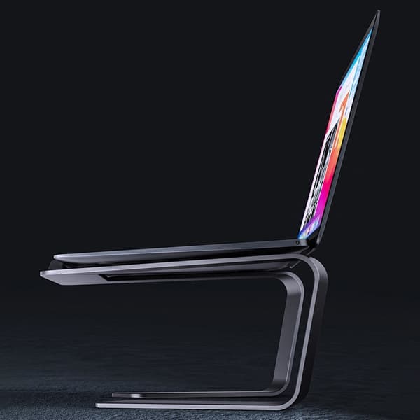 BONERUY Laptop Stativ Svart