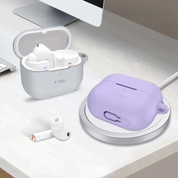 Tech-Protect Samsung Galaxy Buds 3 / 3 Pro / 3 FE Skal Silikon Hook Lavender