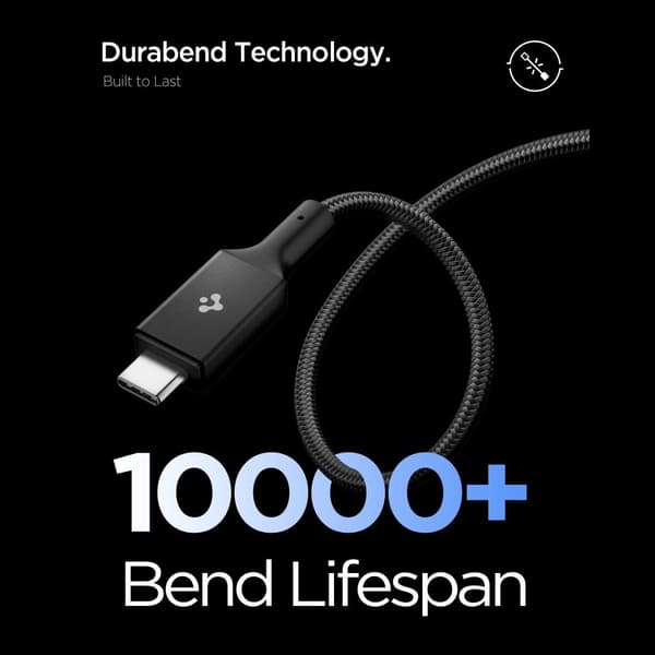 Spigen 1.5m 240W USB-C - USB-C Kabel Svart