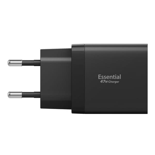 Spigen 47W Väggladdare USB-C Essential Svart