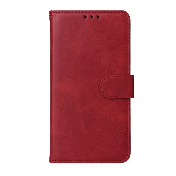 Samsung Galaxy S25 FE Plånboksfodral Läder Röd