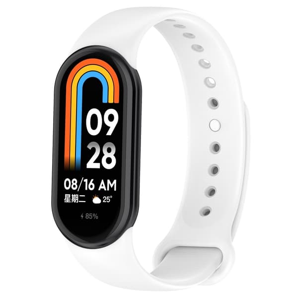 Xiaomi Smart Band 10/9/8 Armband Solid Silikon Vit