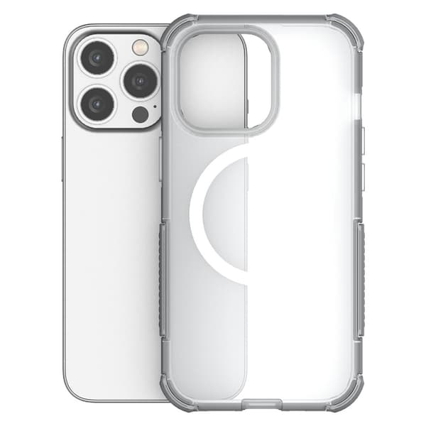 iPhone 16 Pro Max Skal MagSafe Shockproof Hybrid Vit