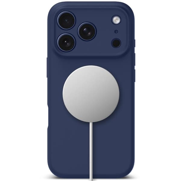 Tech-Protect iPhone 17 Pro Skal MagSafe Silicone Deep Blue