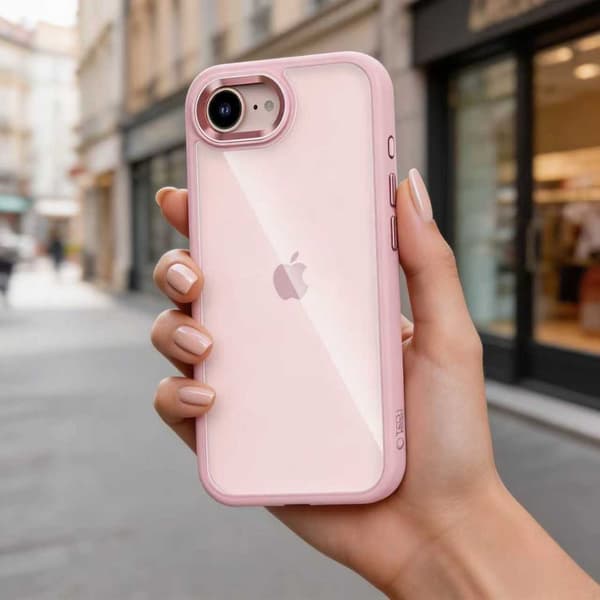 Tech-Protect iPhone 17e / 16e Skal MagMat Rosa / Transparent