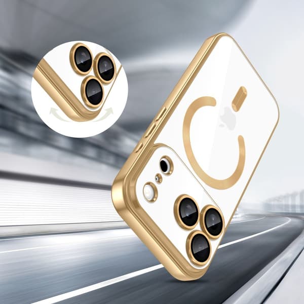 Tech-Protect iPhone 17 Pro Max Skal MagSafe MagFlex Shiny Gold
