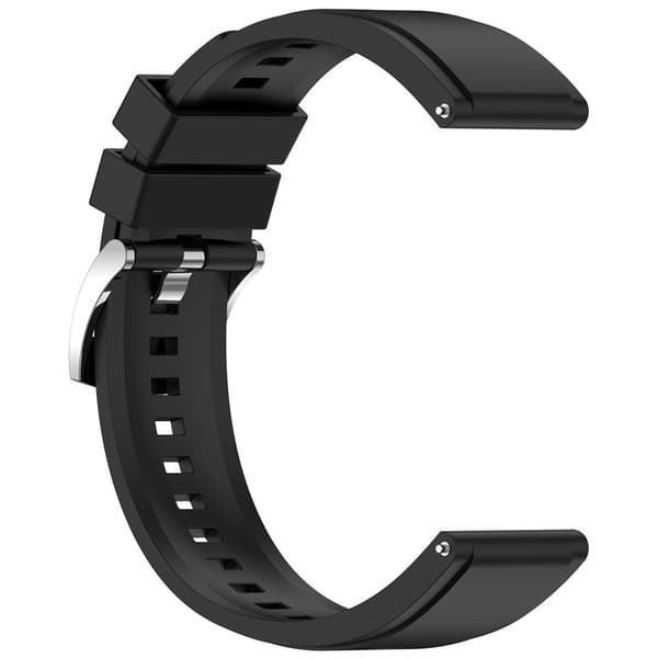 Klockarmband 22 mm Quick Release Silikon Svart