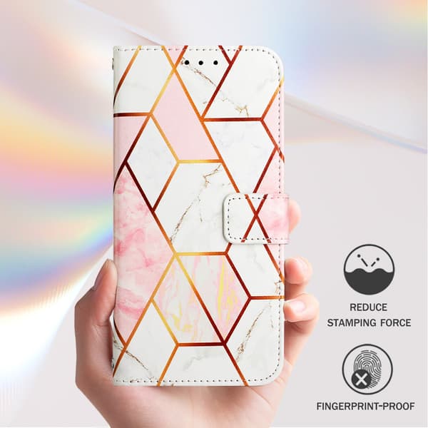 Nothing Phone 3 Fodral Med Tryck Rosa Marmor