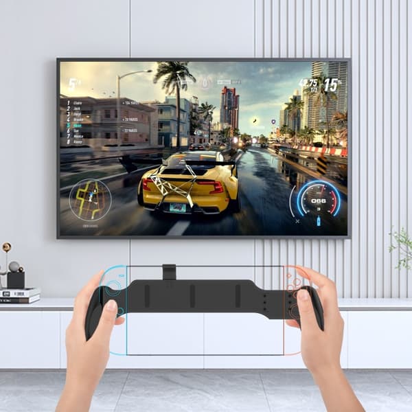 JYS Nintendo Switch / Switch 2 Ergonomiskt Grepp Svart