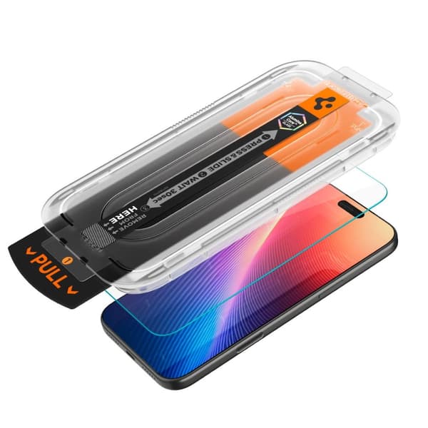 Spigen iPhone 17 Pro Max/16 Pro Max Skärmskydd GLAS.tR "Ez Fit Pro"