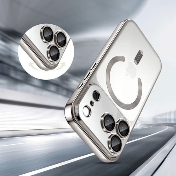 Tech-Protect iPhone 17 Pro Skal MagSafe MagFlex Shiny Silver
