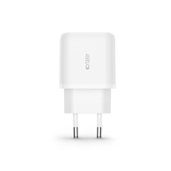 Tech-Protect 20W Väggladdare PD Inkl. USB-C - USB-C Kabel Vit
