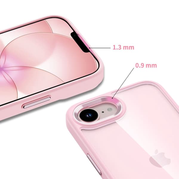 Tech-Protect iPhone 17e / 16e Skal MagMat Rosa / Transparent