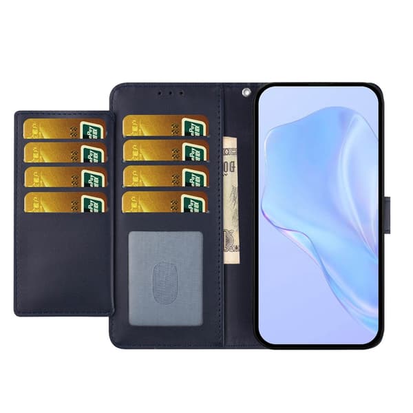 Google Pixel 10a Fodral Läder Mörk Blå