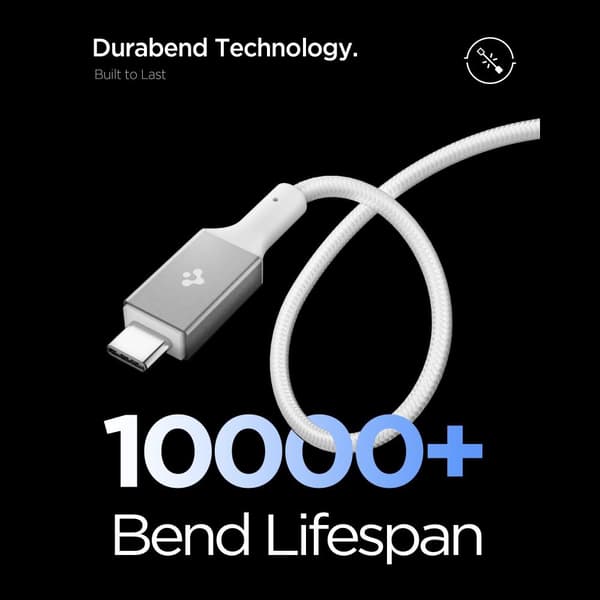 Spigen 1.5m 240W USB-C - USB-C Kabel Vit