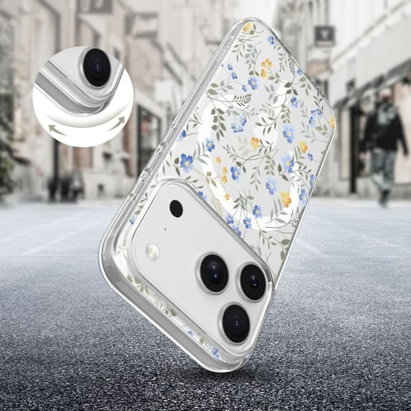 Tech-Protect iPhone 17 Pro Skal MagSafe FlexAir Spring Flowers