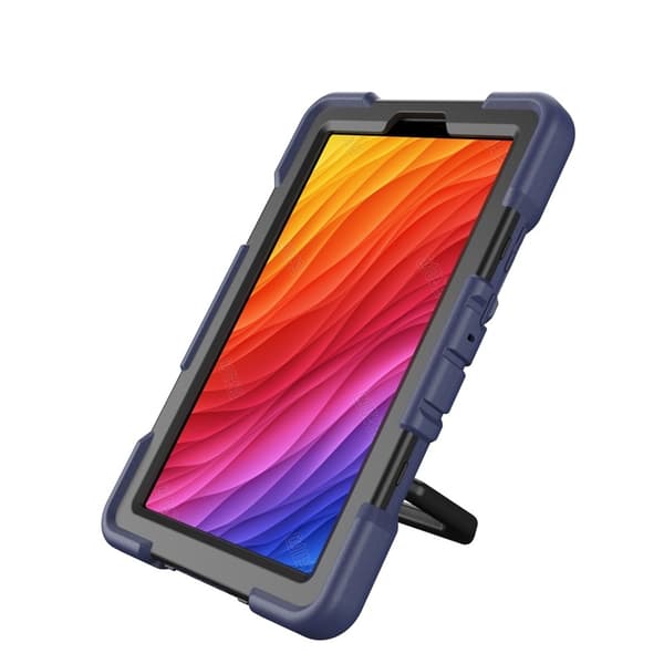 Galaxy Tab A11 Skal Kickstand Shockproof Mörk Blå / Svart