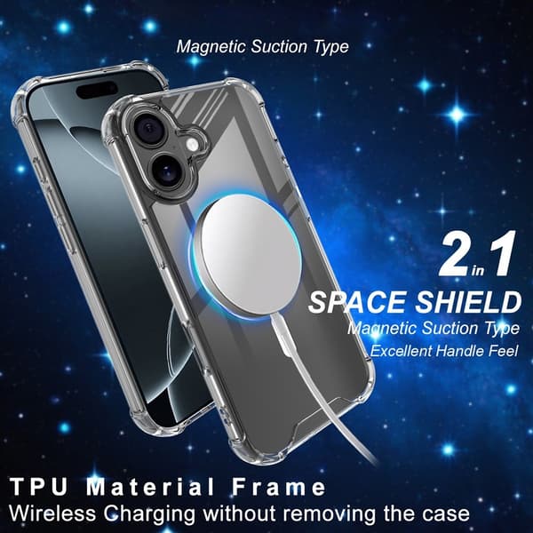 IMAK iPhone 17 Skal MagSafe Shockproof Transparent