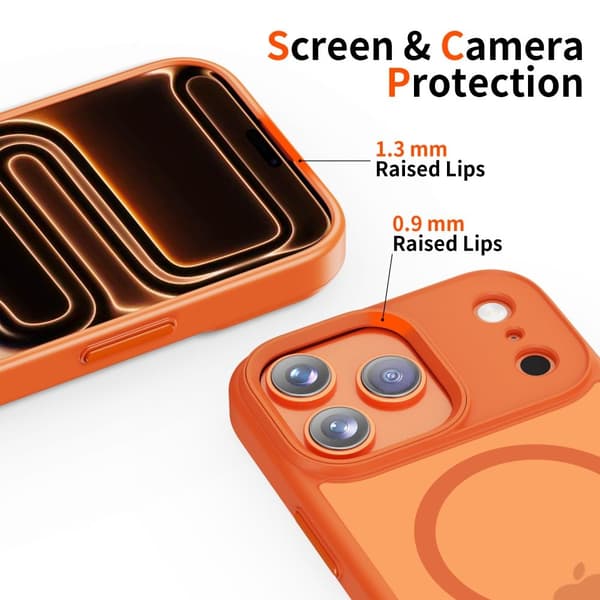 Tech-Protect iPhone 17 Pro Max Skal MagSafe MagMat Cosmic Orange