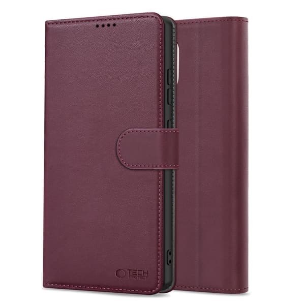 Tech-Protect Galaxy A26 5G / A17 Fodral Läder Mulberry