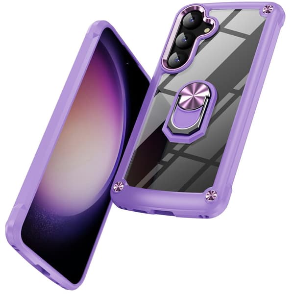 Samsung Galaxy S26 Skal Shockproof Ring Hybrid Lila