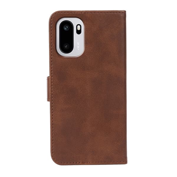 OnePlus 15R Plånboksfodral Läder Brun
