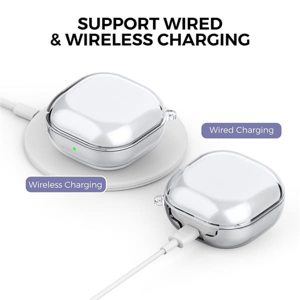 AHASTYLE Galaxy Buds 2/2 Pro/Pro/Live Skal TPU Transparent