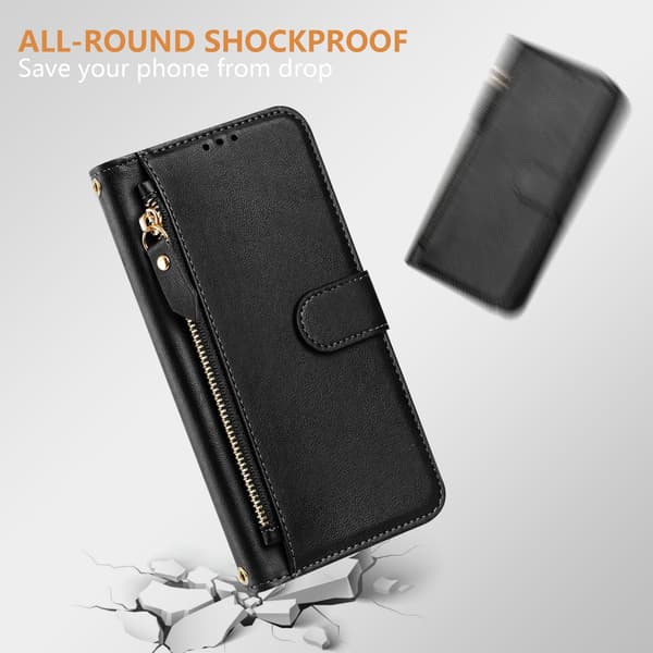 Xiaomi Redmi 15C Plånboksfodral Läder Svart